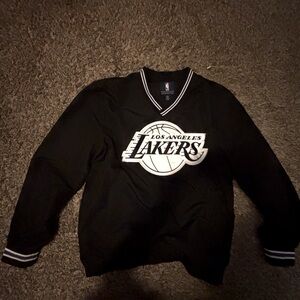 Black,white,purple lakers windbreaker